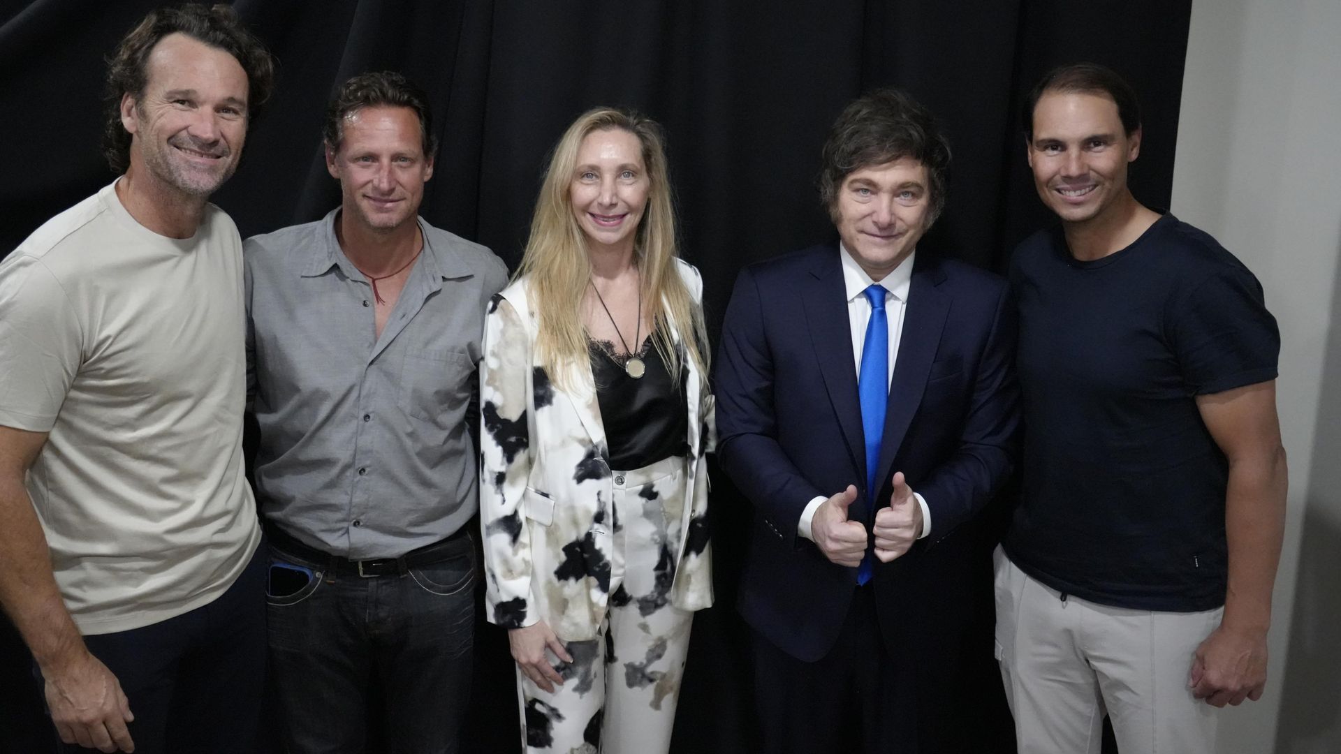 La efusiva reacción de Javier Milei, presidente de Argentina, al saludar a Rafa Nadal: “¡No te lo puedo creer, qué honor!