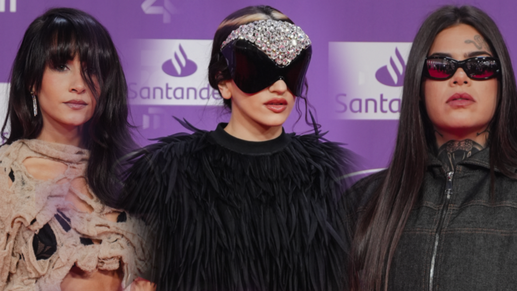 Rosalía revoluciona la alfombra roja vestida de 'mosca': los looks de todos los famosos en '40 Music Awards'