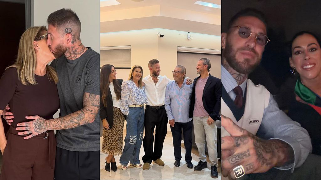 Sergio Ramos, con su famiila en México