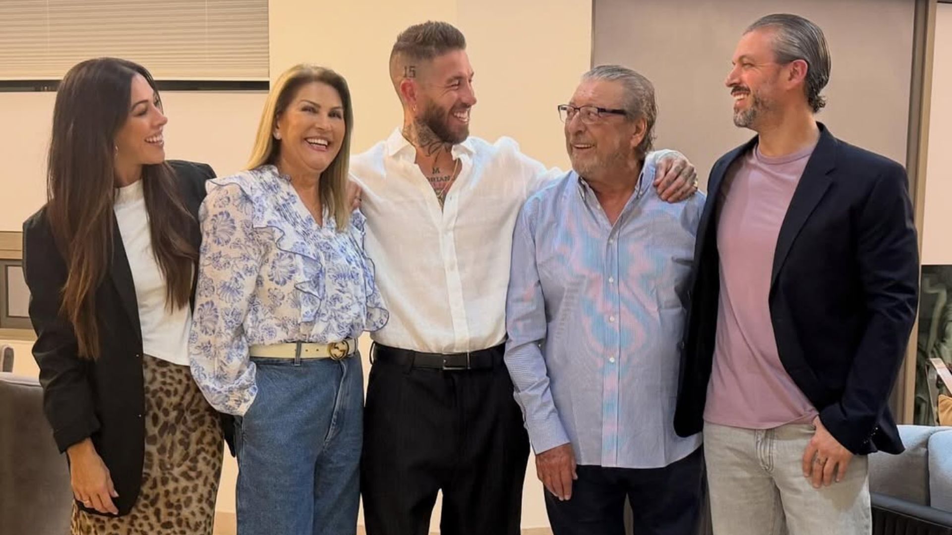 Sergio Ramos se reúne con su familia en México