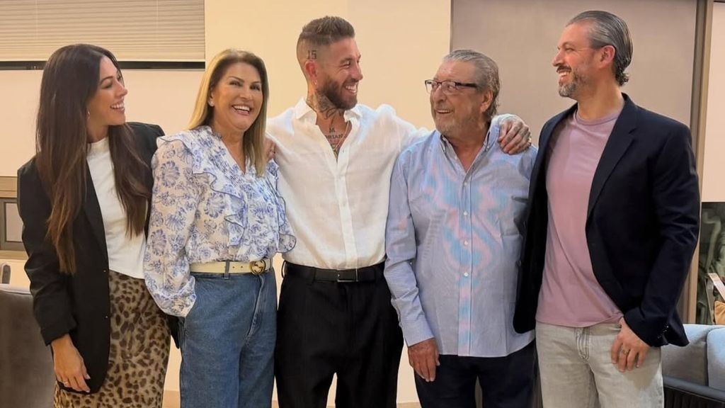 Sergio Ramos se reúne con su familia en México