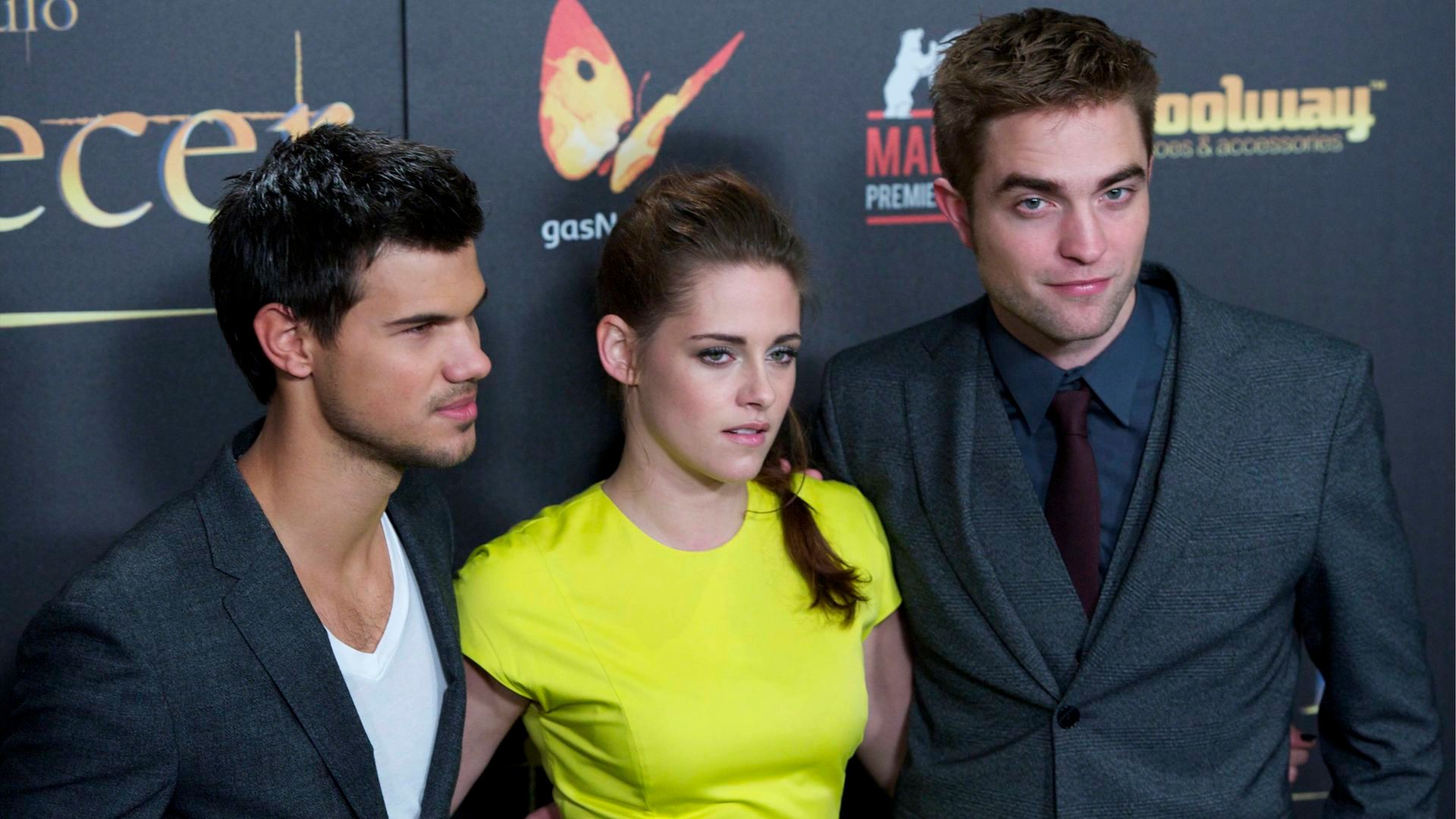 Taylor Lautner, Kristen Stewart y Robert Pattinson