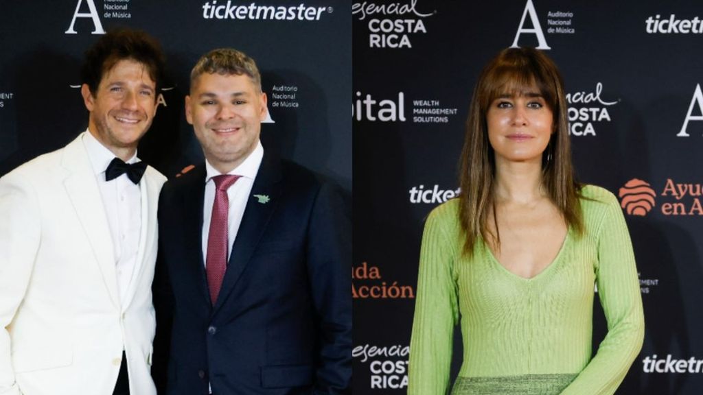 Andrés Salado, Jorge Rodríguez Vives e Isabel Jiménez en el concierto benéfico a las víctimas de la DANA