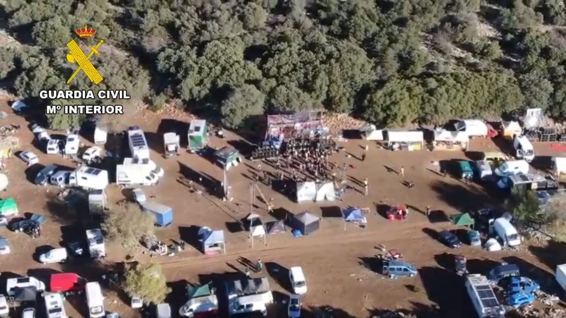 Identificadas 1.000 personas por participar en una 'rave' no autorizada en Noalejo, Jaén