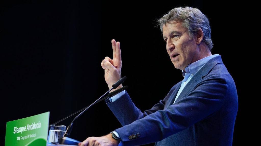 El presidente del PP, Alberto Núñez Feijóo