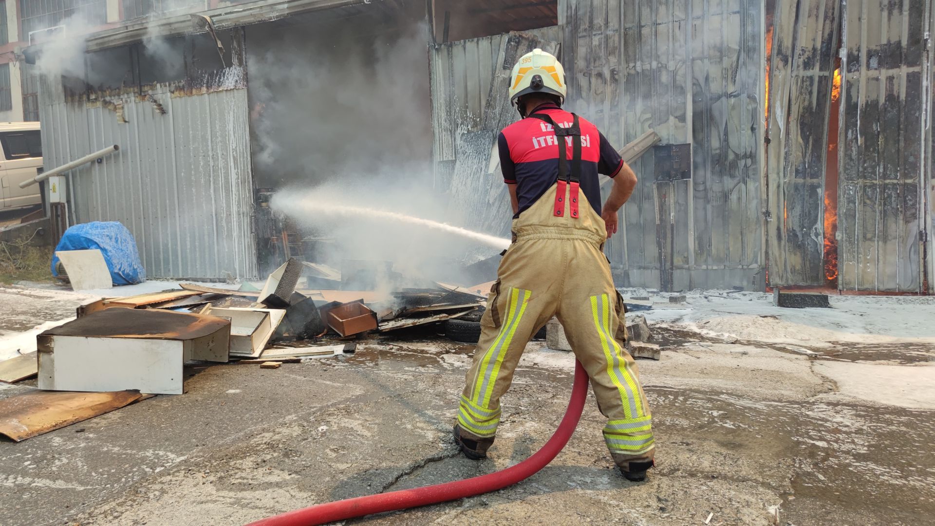 Imagen de archivo de un bombero en Turquía