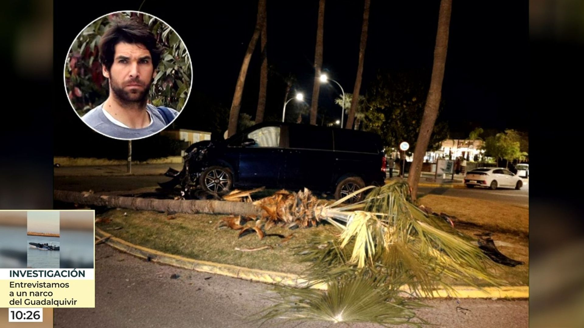 Cayetano Rivera sufre un accidente de tráfico: su coche se estrelló contra una palmera y dio positivo en alcoholemia