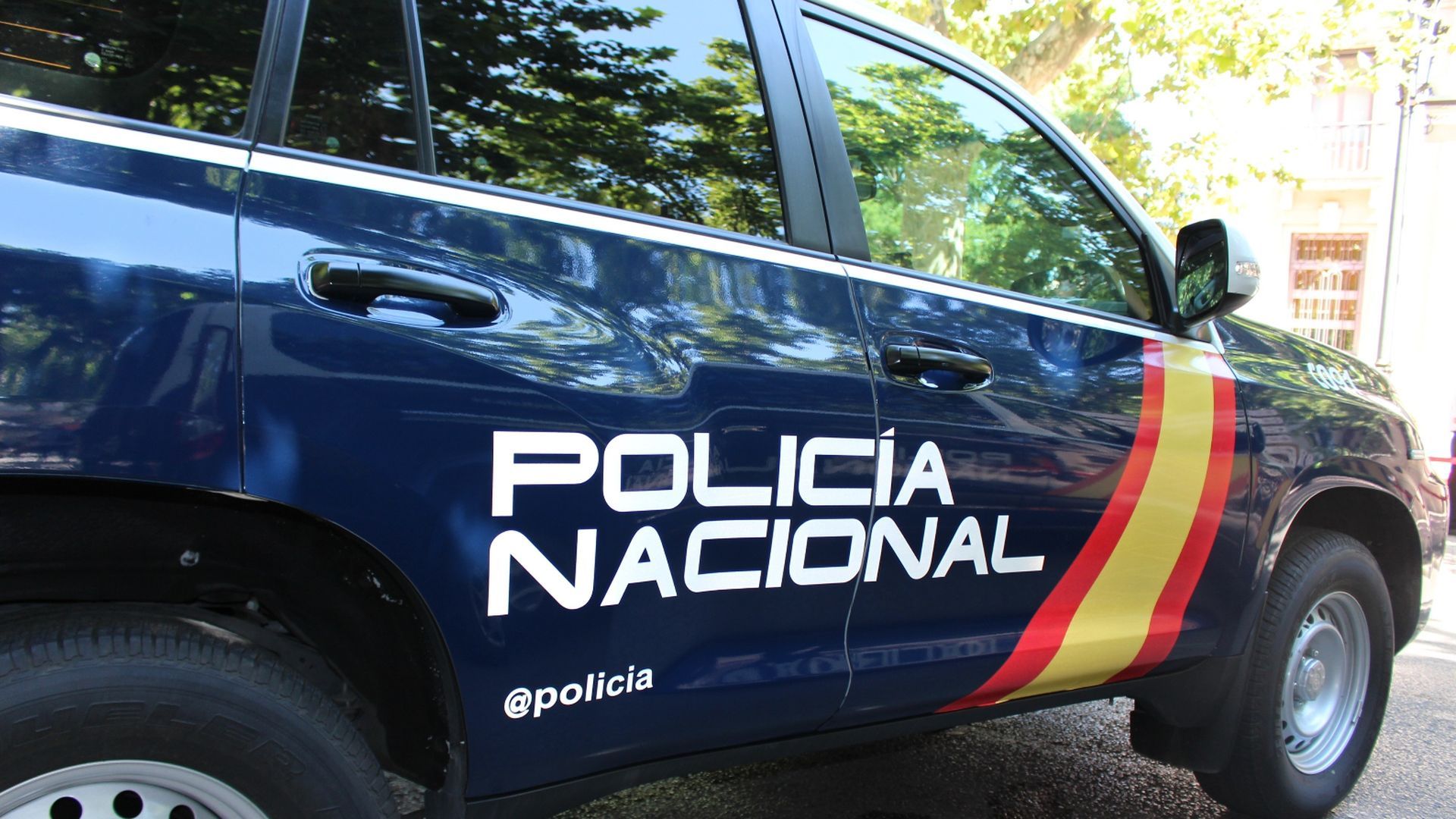 Un vehículo de la Policía Nacional