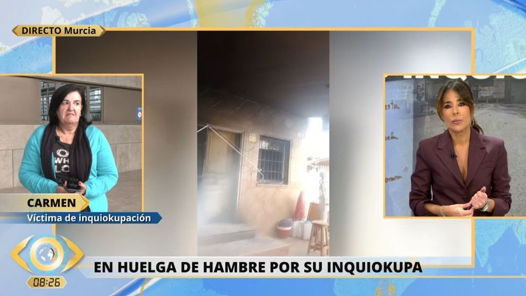 Una mujer, en huelga de hambre por su inquiokupa: "No veo otra salida"