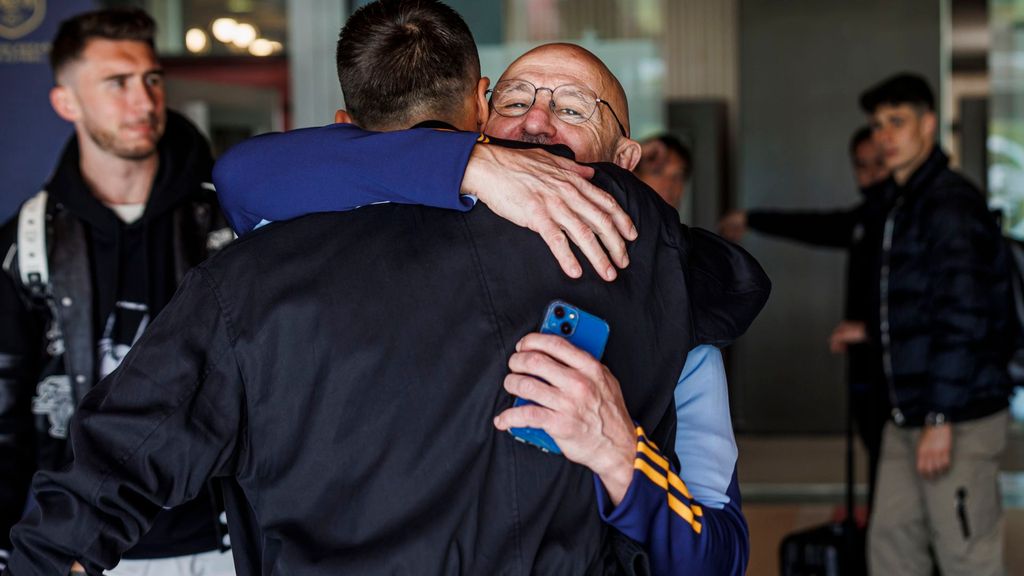 Llegada de los jugadores citados por Luis de la Fuente en su primer convocatoria como seleccionador de España