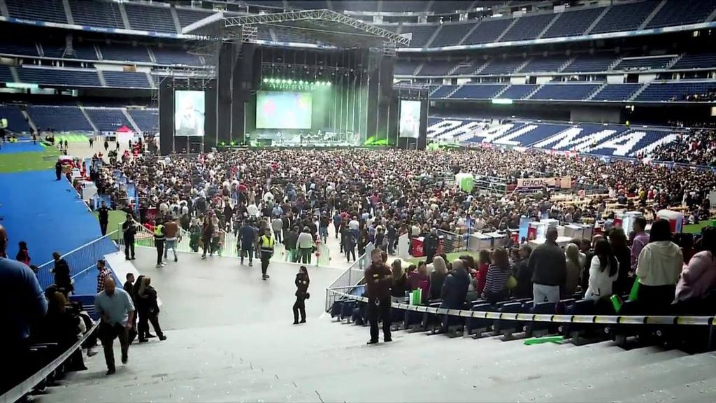 El primer concierto del Bernabéu