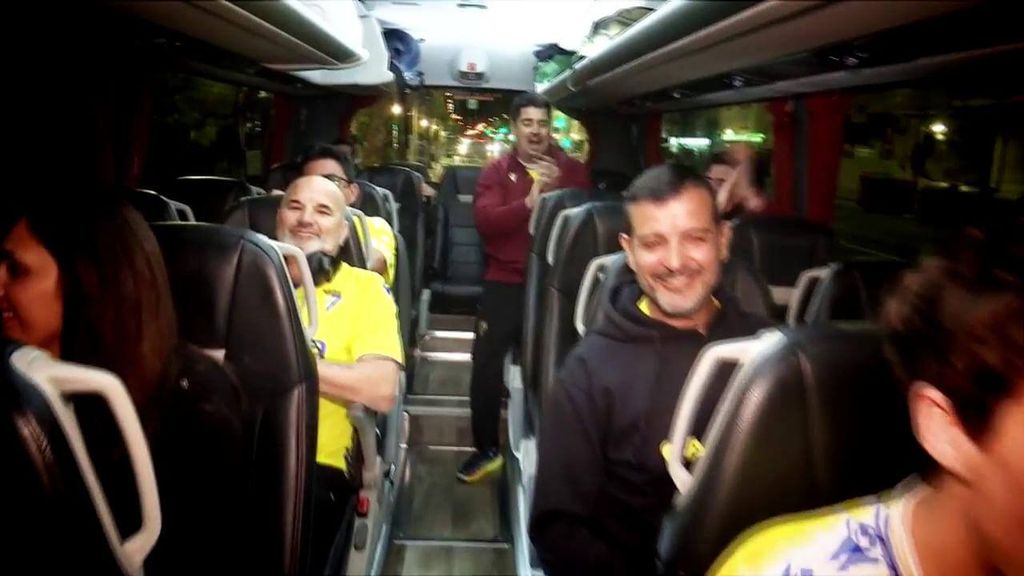 La afición del Cádiz y su viaje a Madrid
