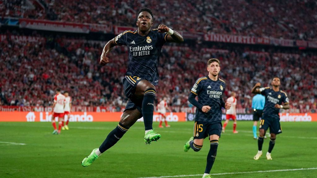 Bayern-Real Madrid: los dos goles de Vinicius Junior