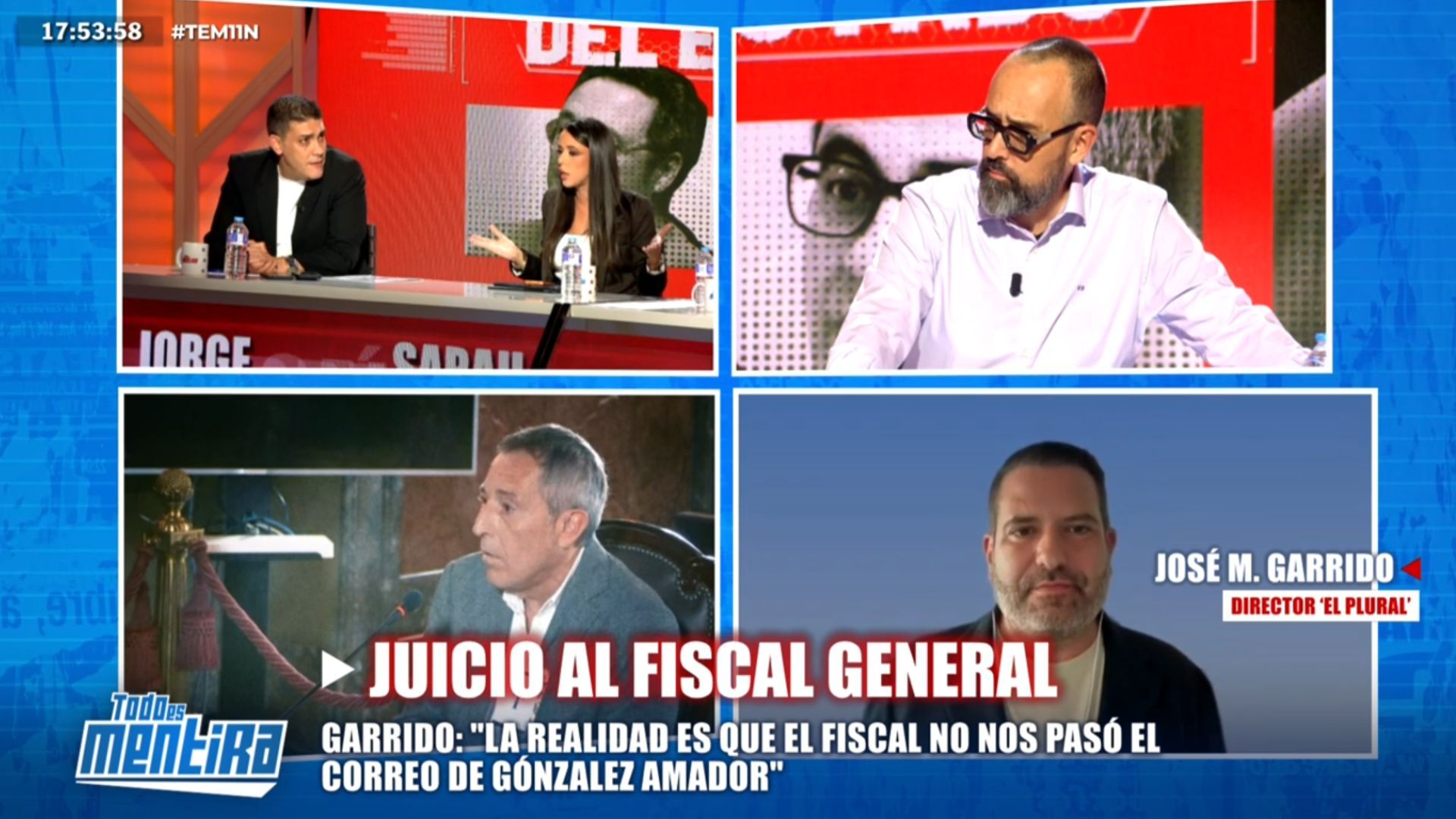 Sarah Santaolalla salta en defensa del director de 'El Plural' antes las acusaciones de Jorge Calabrés: "Hay que guardarnos las lecciones"