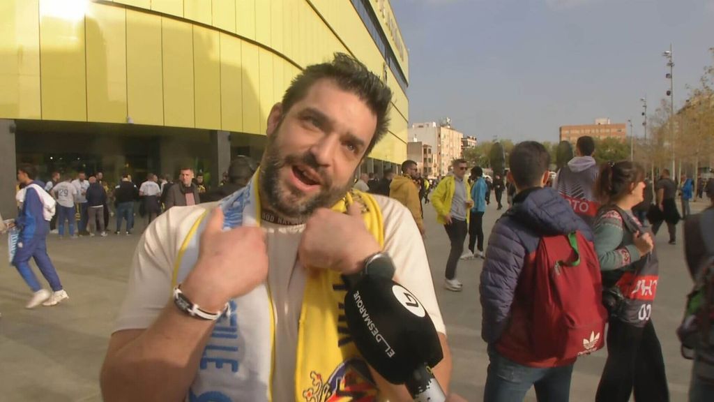 El presidente de una peña del Olympique de Marsella, sorprendido con la seguridad en Vila-real: "Mira, solo fiesta"