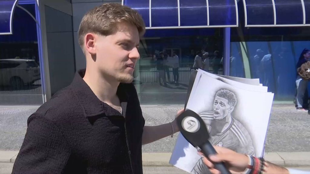 El aficionado con más arte del Real Madrid: 15 horas para dibujar a los futbolistas blancos