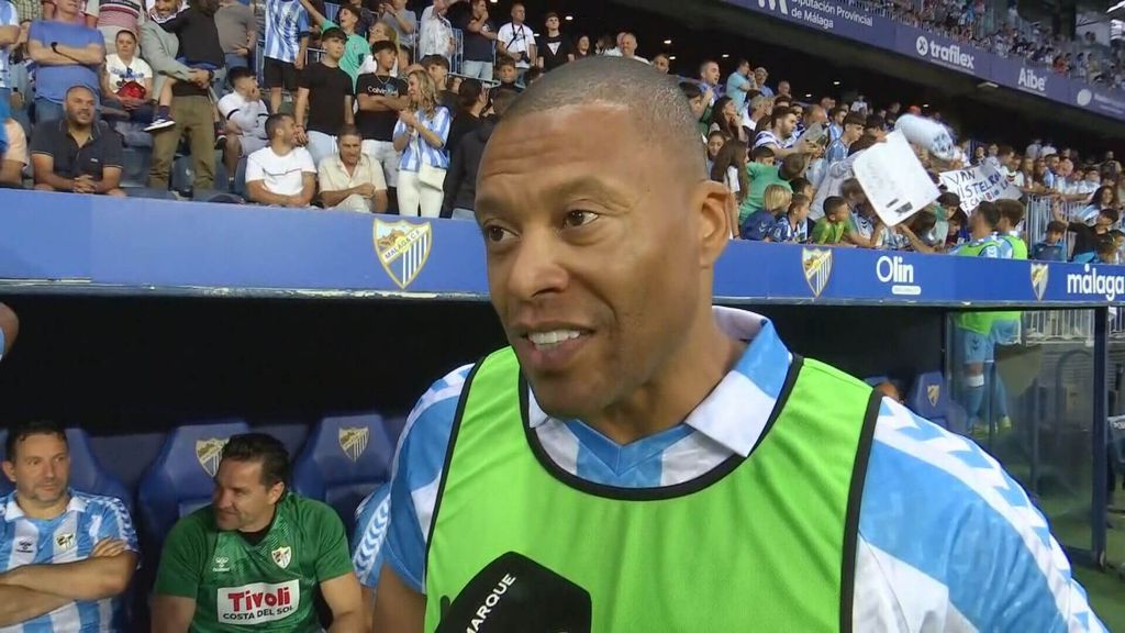 Julio baptista, emocionado con la entrega de la afición del málaga
