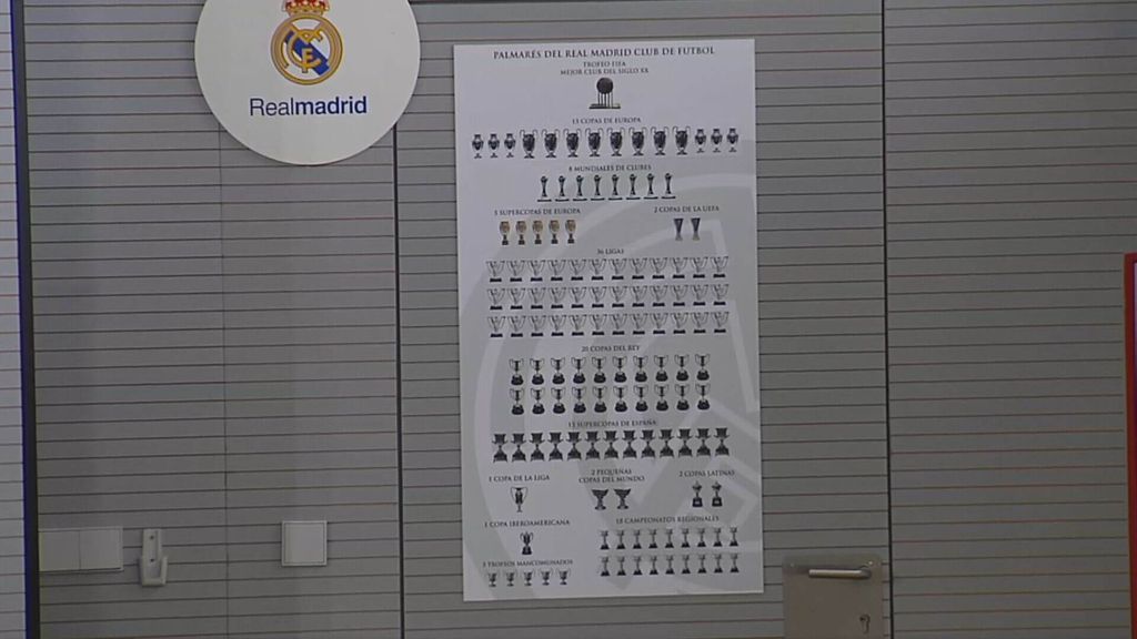 El Madrid también presume de sus títulos en sala de prensa: el nuevo póster en donde aparecen todos