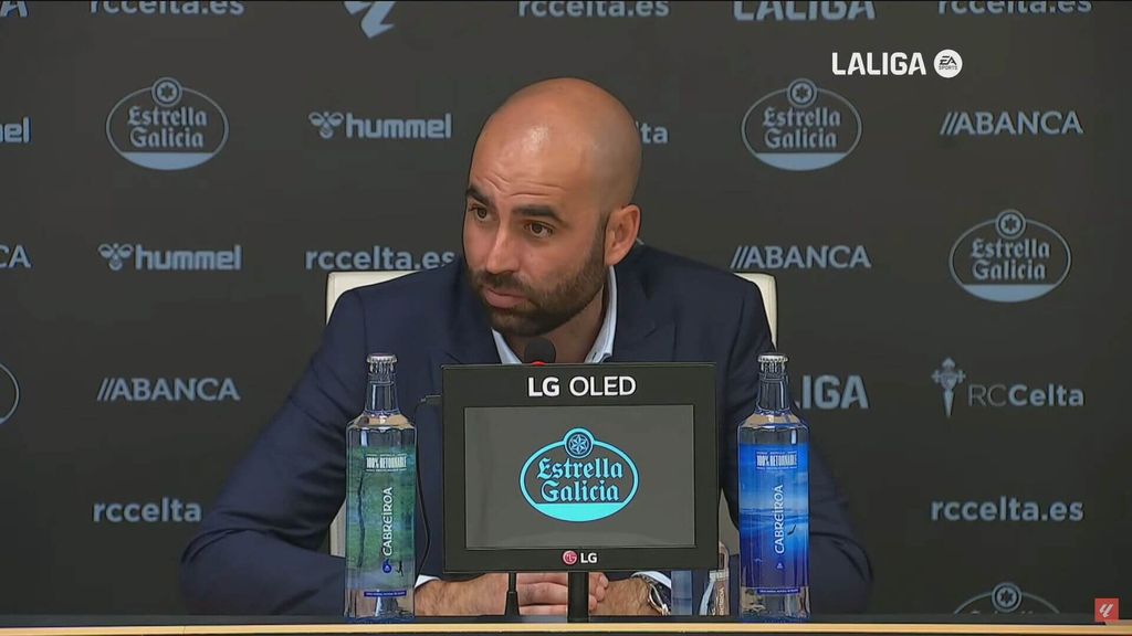 Claudio Giráldez dio sus impresiones en la derrota del Celta ante el Atlético de Madrid