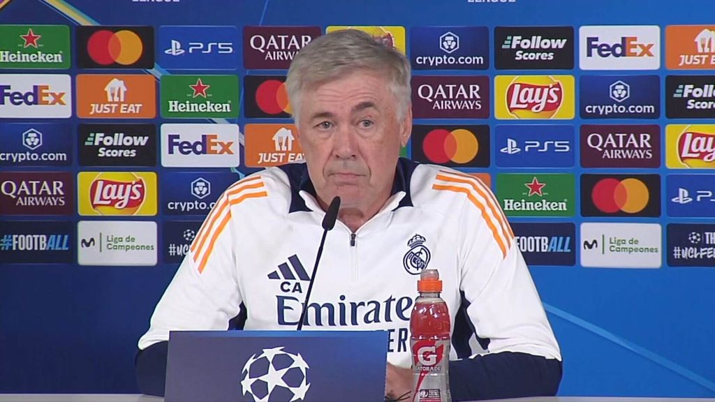 Carlo Ancelotti en rueda de prensa previa al Borussia Dortmund