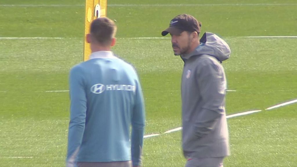 Lenglet regresa a los entrenamientos del Atlético: Simeone, muy atento del francés