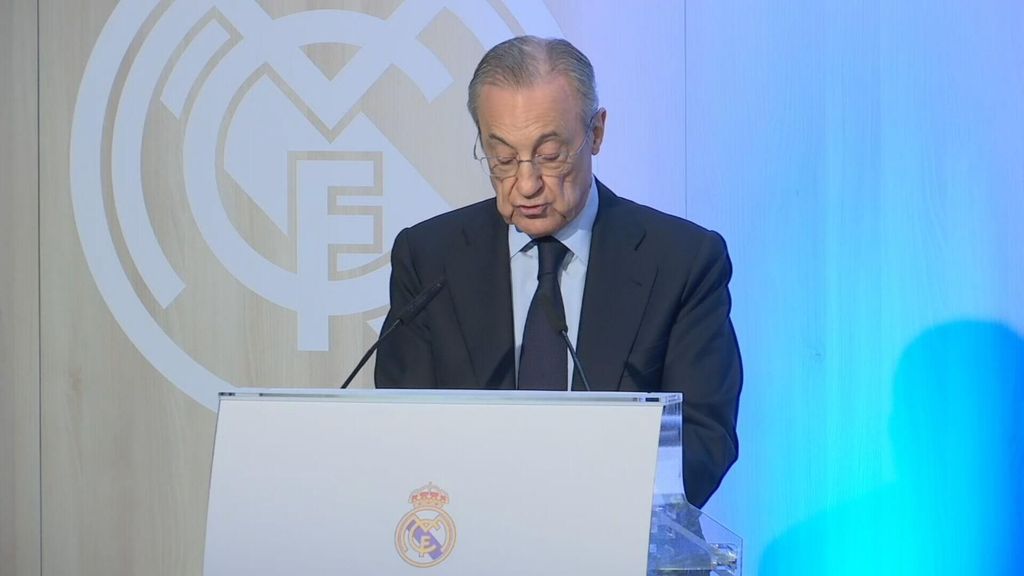Florentino Pérez, en la presentación del documental del Santiago Bernabéu