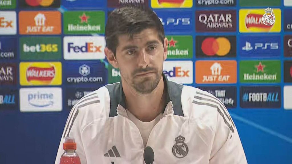 Courtois tranquiliza con su lesión y responde a la imbatibilidad del Arsenal: "Es como decir que hemos ganado 15 Champions"