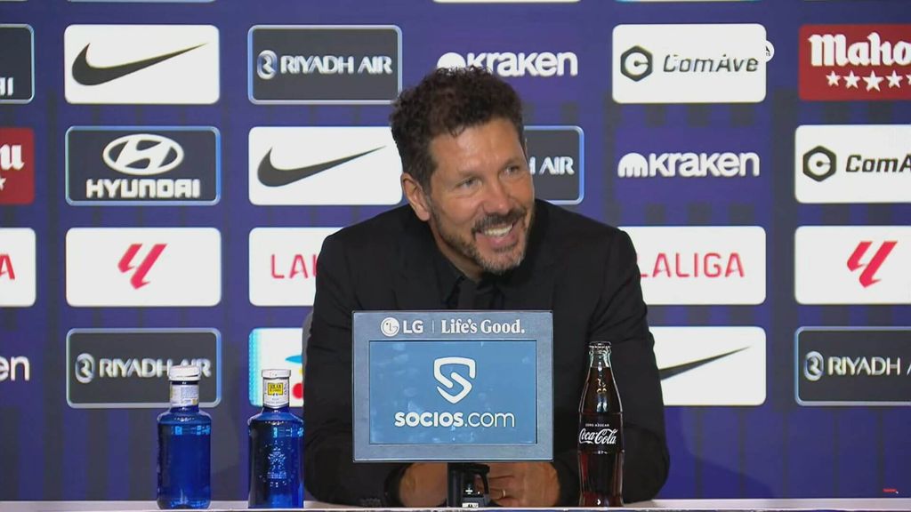Diego Simeone, en rueda de prensa tras el partido contra el Valladolid