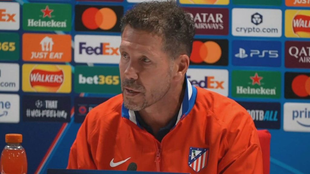 Simeone responde a los que minusvaloran al Atlético en Europa: "Nosotros sabemos nuestro camino"