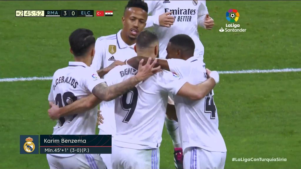 Real Madrid 3-0 Elche: Gol de Benzema