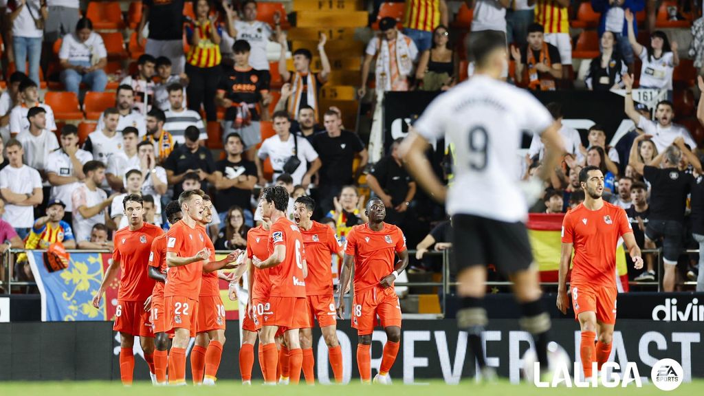 Valencia 0-1 Real Sociedad: Resumen del partido