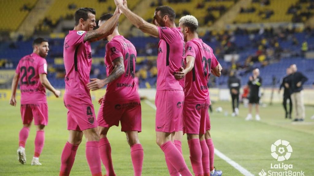 Las Palmas-Málaga: Gol 1-1 Lombán