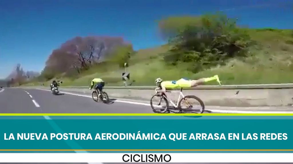 La postura aerodinámica en ciclismo que arrasa en las redes