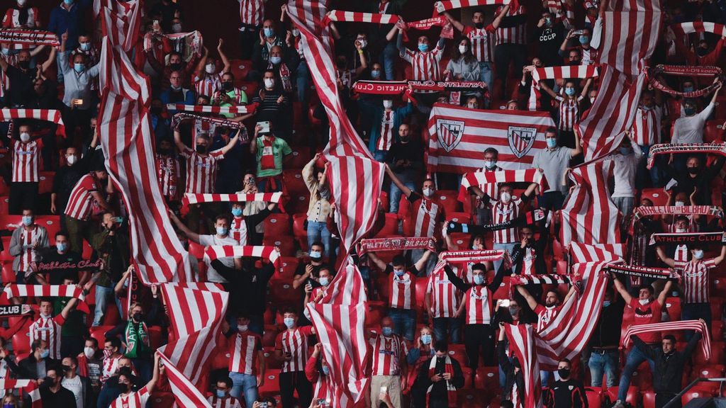 Las Peñas del Athletic reactivan la Grada de Animación de San Mamés