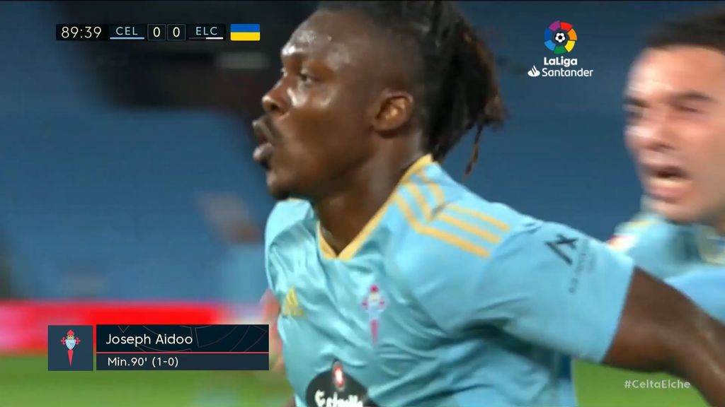 Celta 1-0 Elche: Gol de Aidoo