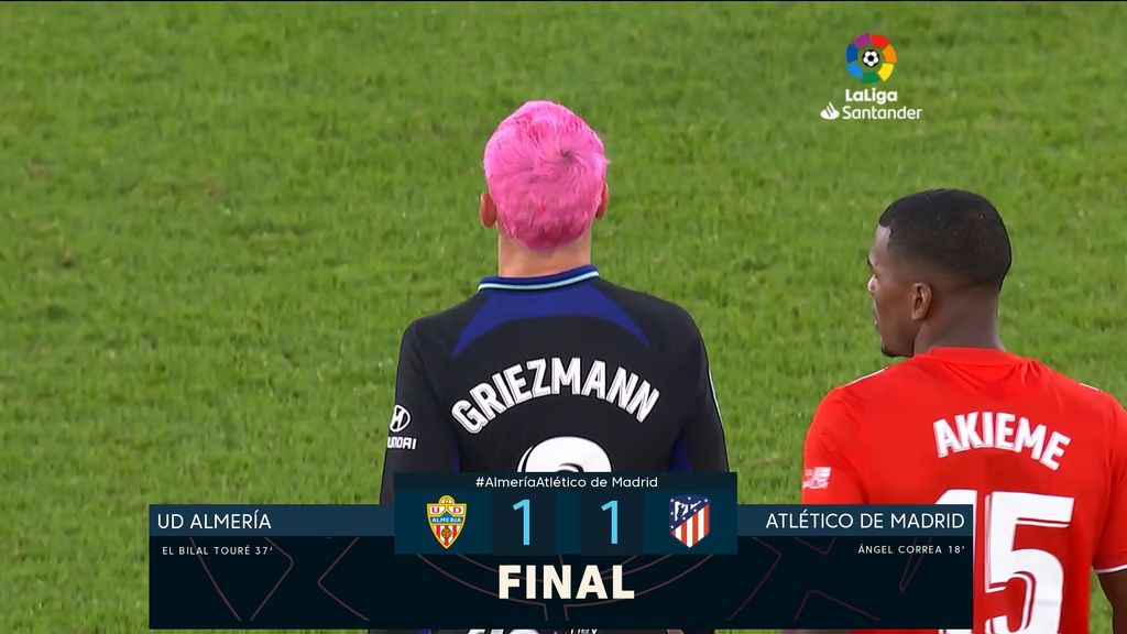 Almería 1-1 Atlético: Resumen del partido