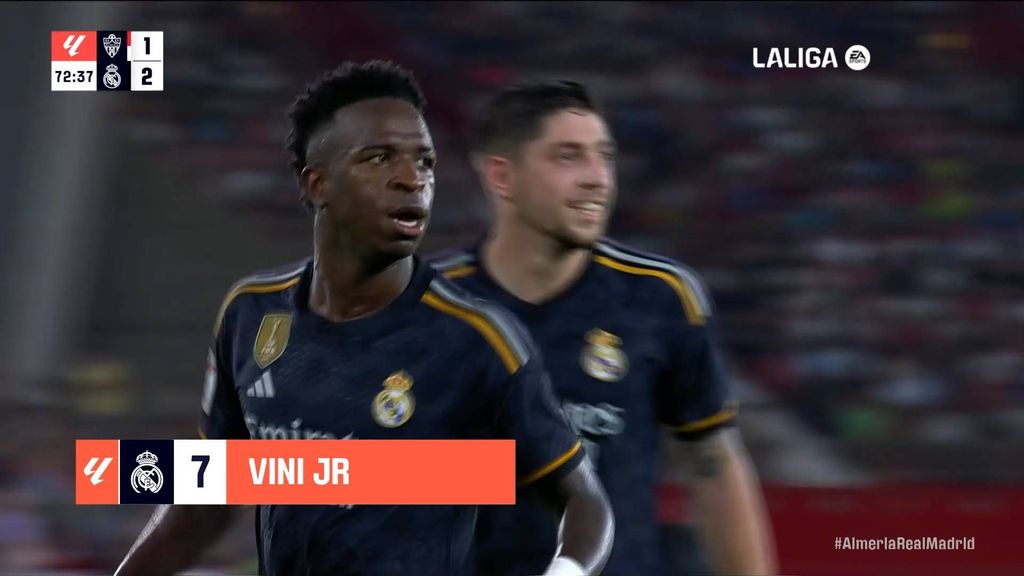 Almería 1-3 Real Madrid: Gol de Vinícius Júnior