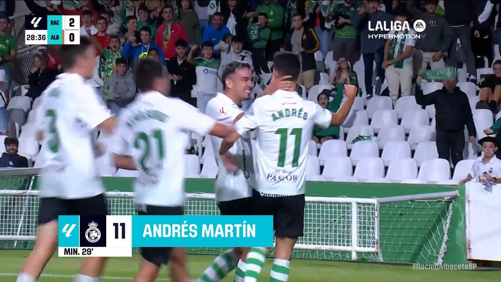 Racing 2-1 Albacete: Resumen del partido