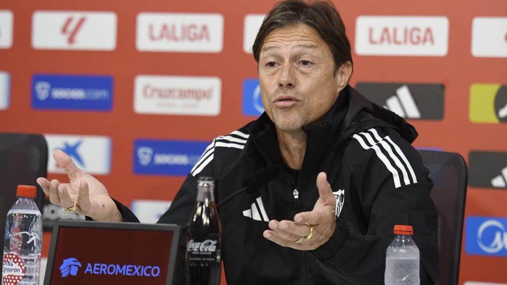 Matías Almeyda, en la rueda de prensa previa al Atlético de Madrid - Sevilla