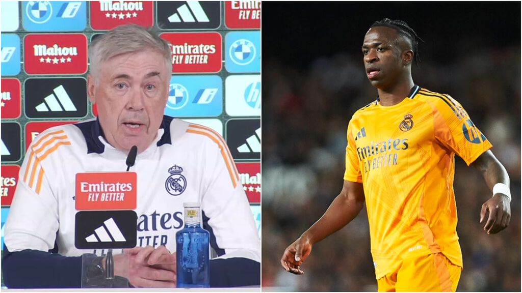 Carlo Ancelotti se pone en la piel de Vinicius