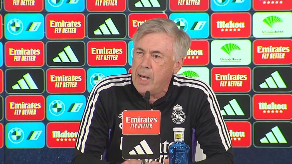 (MEDIASET) Ancelotti explica cómo se encuentra Vinicius y matiza sobre el racismo en Mestalla