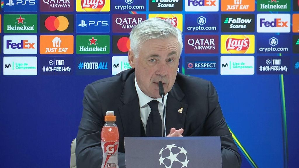 Ancelotti en rueda de prensa tras el derbi