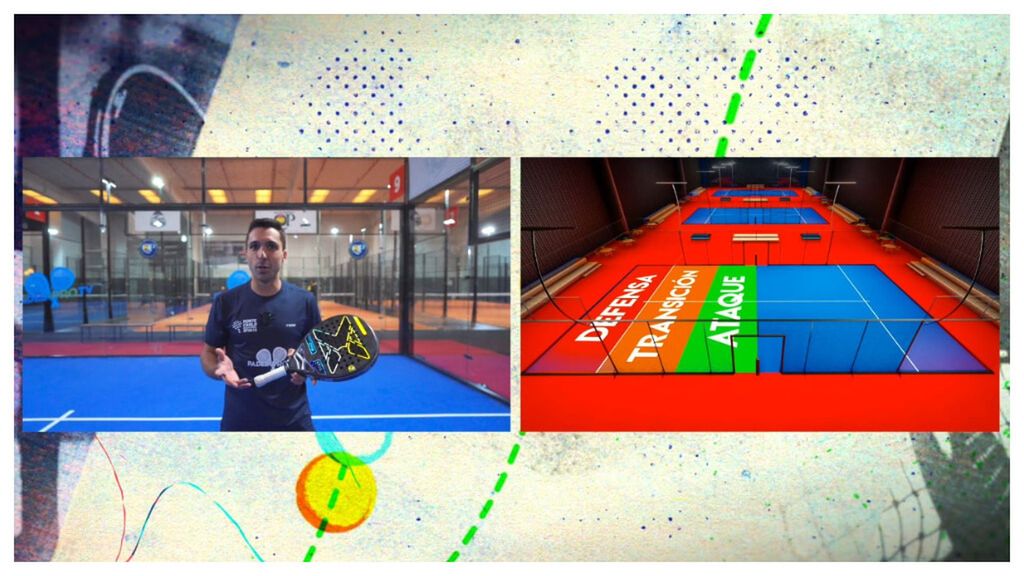 Andrés Britos nos enseña las zonas de una pista de juego de Pádel.