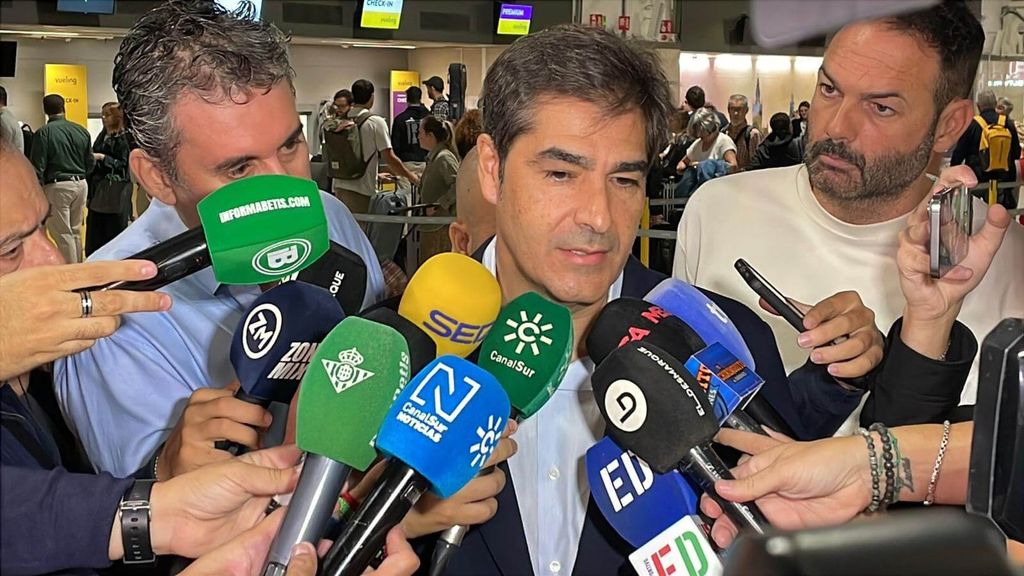 Ángel Haro, antes de salir hacia Genk