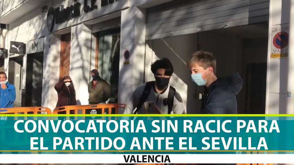 Convocatoria del Valencia sin Racic para el partido frente al Sevilla (22-12-20)