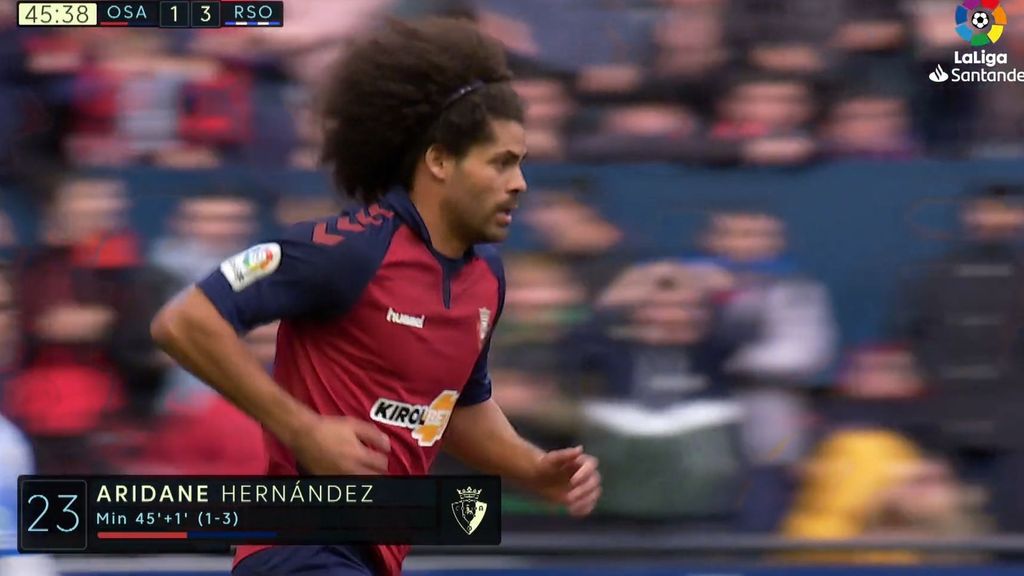 Osasuna-Real Sociedad: Gol de Aridane