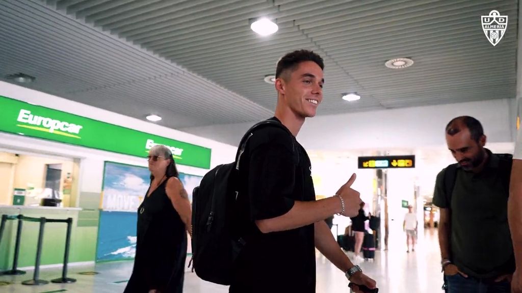 El primer día de Sergio Arribas con el Almería