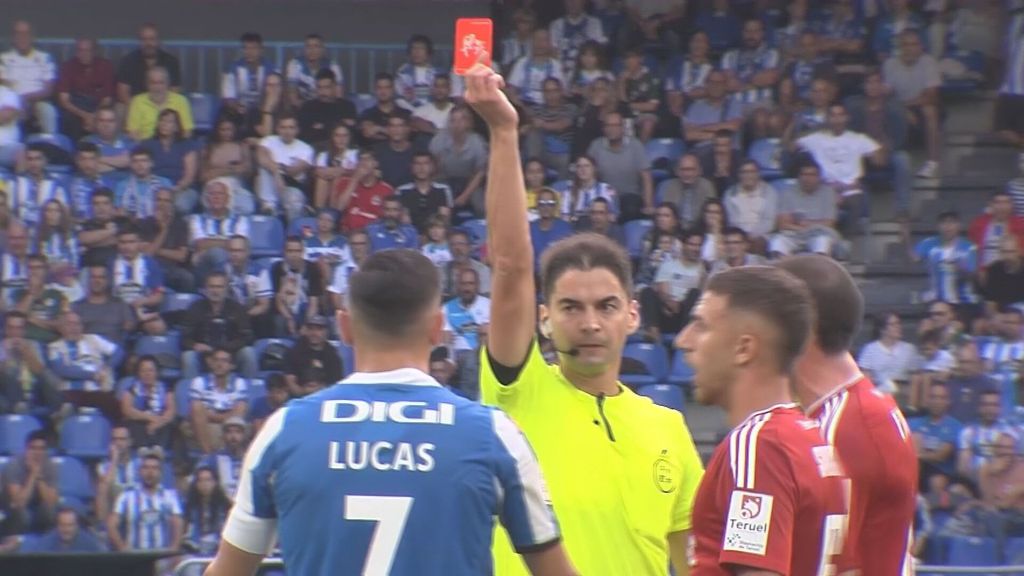 (Mediaset) Así se vivió la expulsión de Lucas Pérez en Riazor