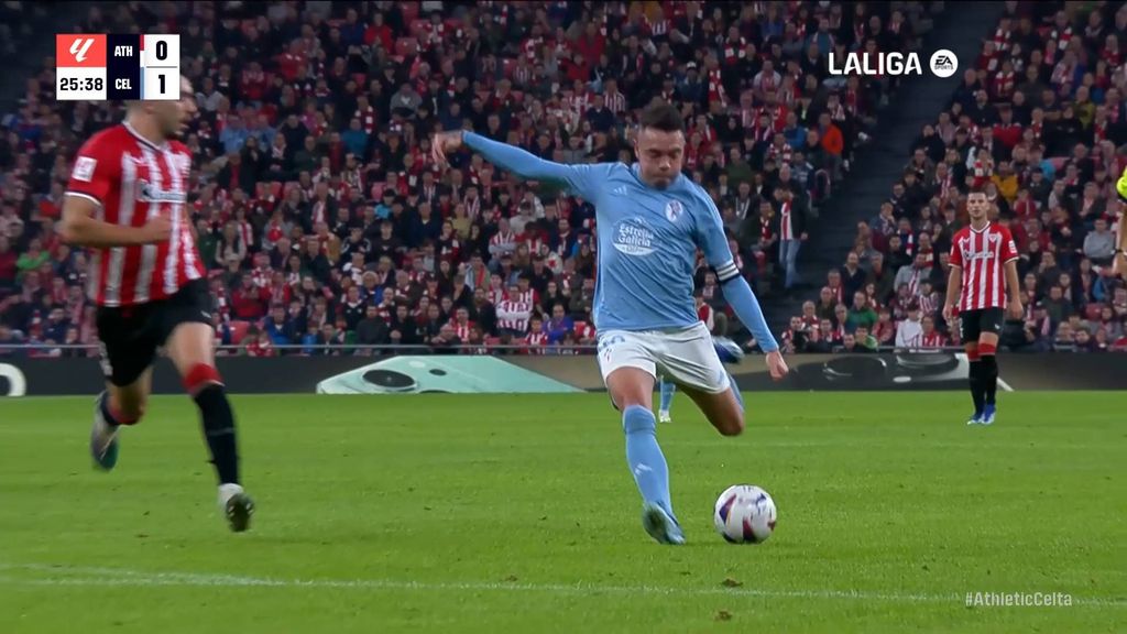 Athletic 0-1 Celta: Gol de Aspas