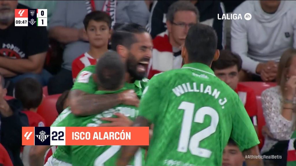 Athletic 0-2 Betis: Gol de Isco